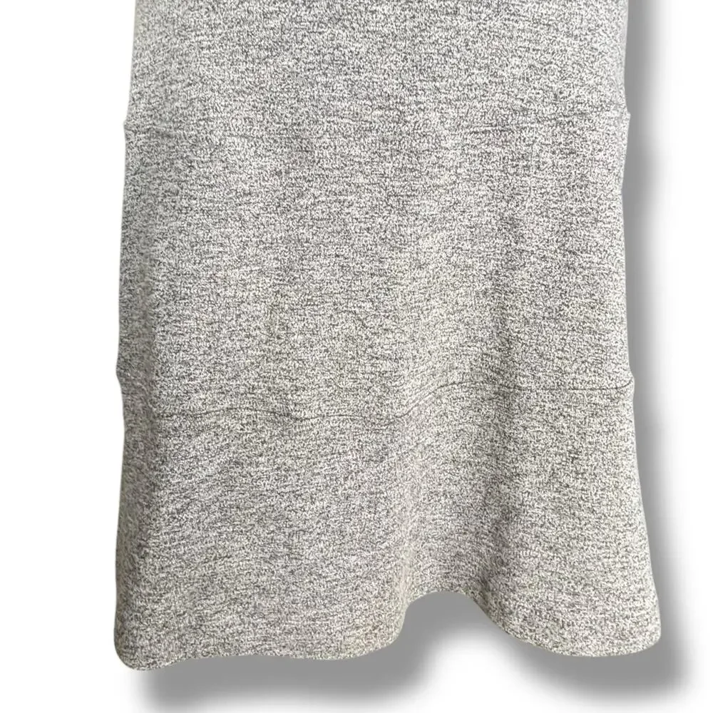 Paul & Joe Sister Gray Short Sleeve Fit & Flare Scoop Neck Knit Dress Size 36